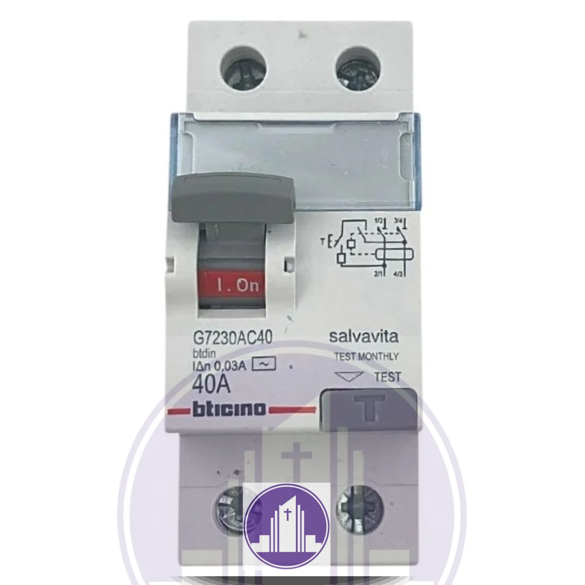 INTERRUPTOR DIFERECNIAL 2P 40AMP 30MA BTICINO