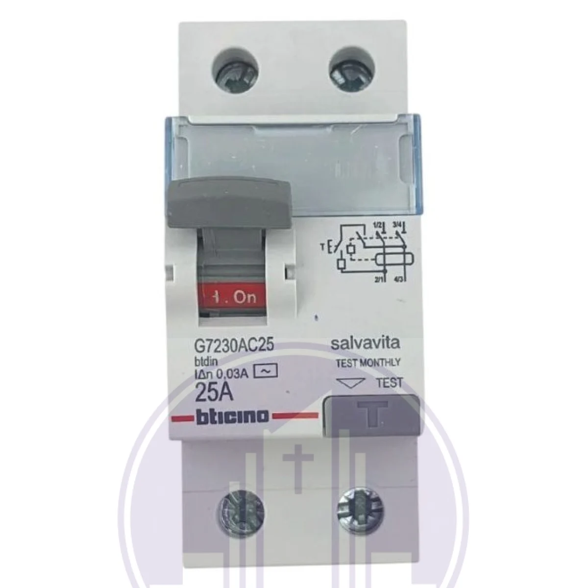 INTERRUPTOR DIFERENCIAL 2P 25AMP 30MA BTICINO