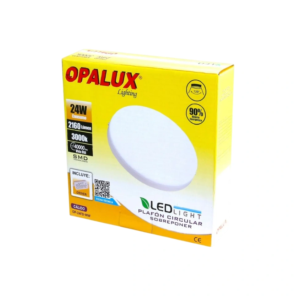 PANEL LED HIELO 24W OPALUX - LUZ CÁLIDA