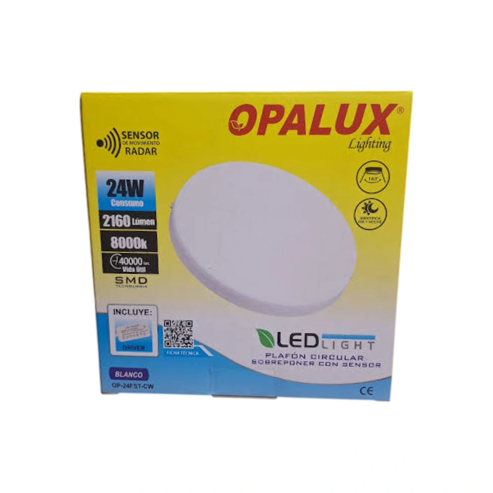 PANEL LED HIELO 24W OPALUX - CON SENSOR RADAR