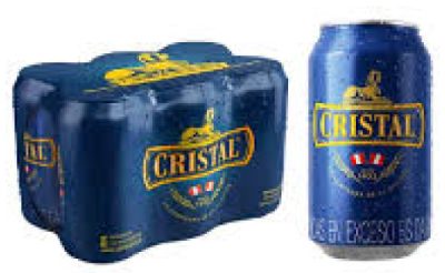 Cristal lata 355ml 1 six
