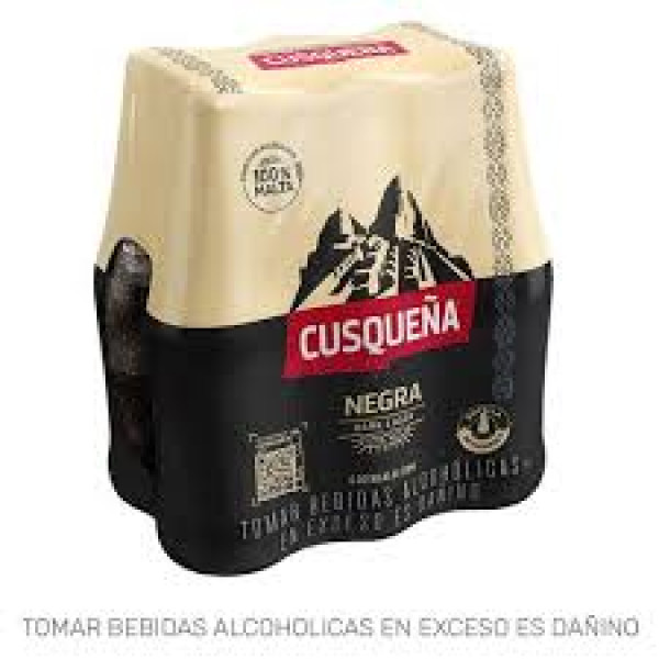 Cusqueña negra botella pequeña 1 six