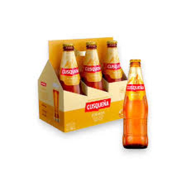 Cusqueña dorada botella pequeña 1 six