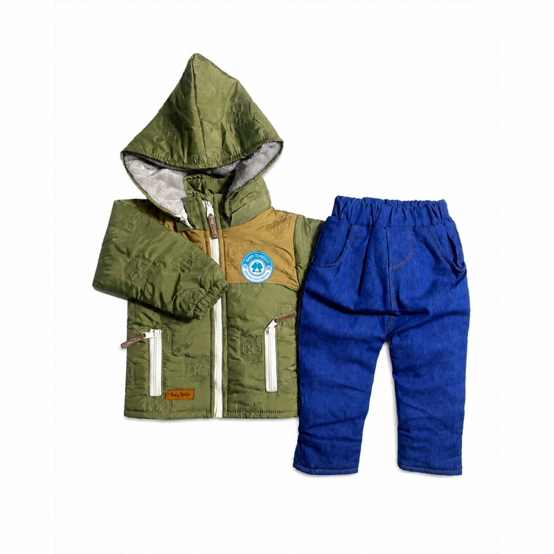 Térmico con Forro de Pima y Pantalón Jean – 2 Piezas