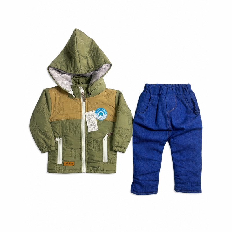 Térmico con Forro de Pima y Pantalón Jean – 2 Piezas