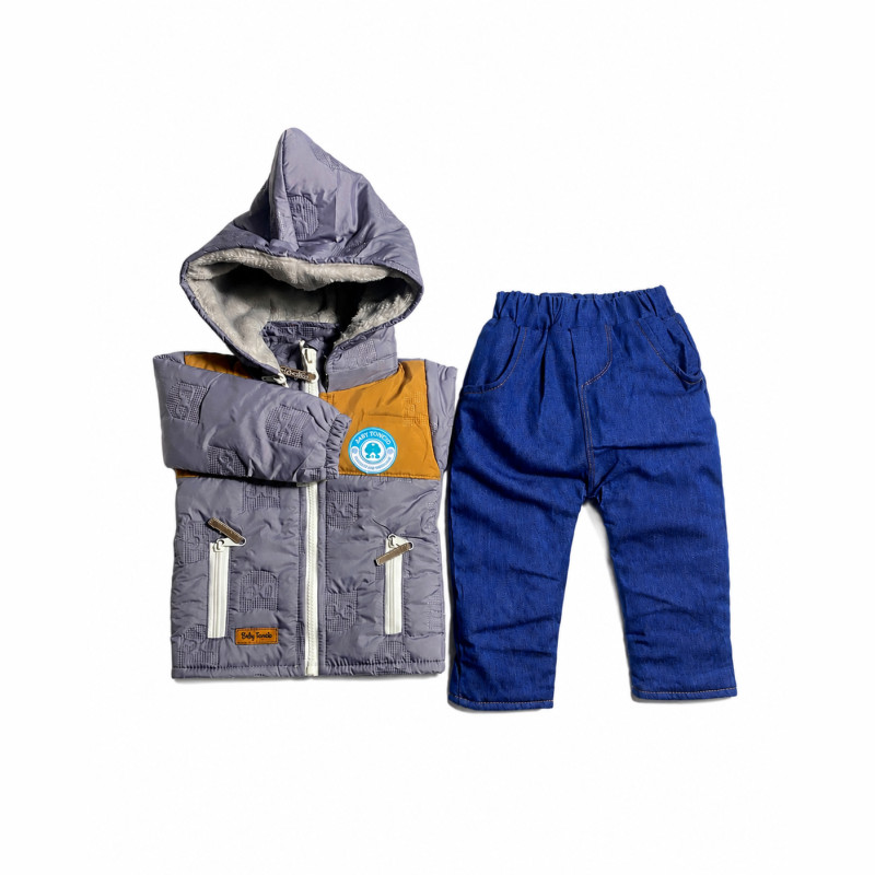 Térmico con Forro de Pima y Pantalón Jean – 2 Piezas