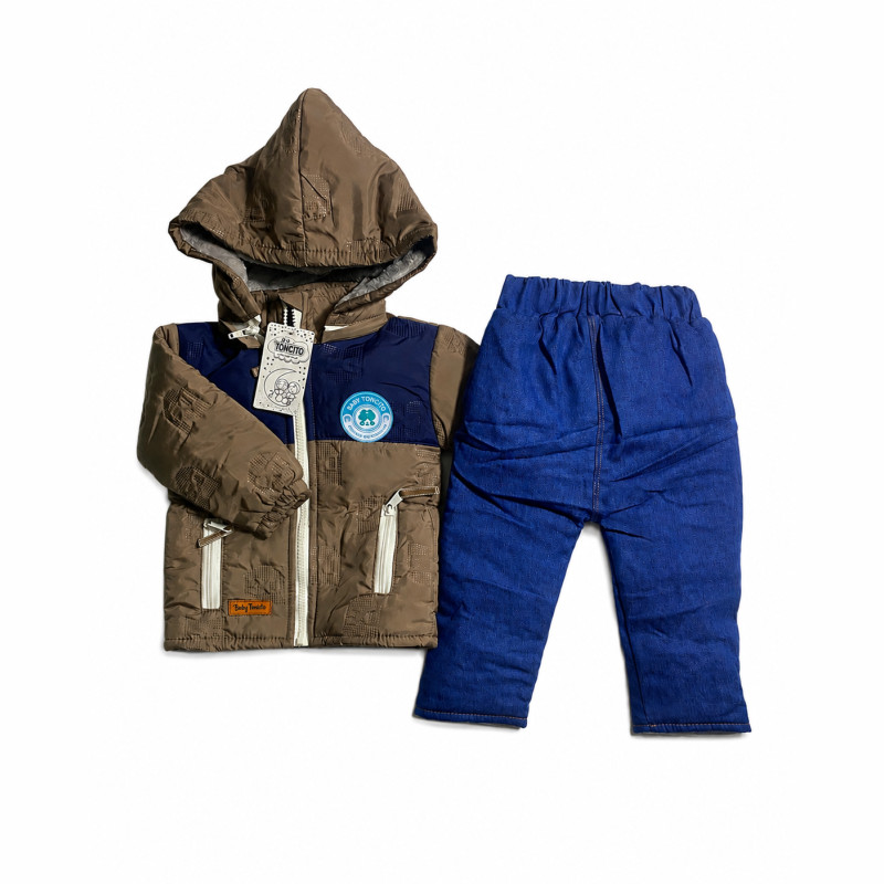 Térmico con Forro de Pima y Pantalón Jean – 2 Piezas
