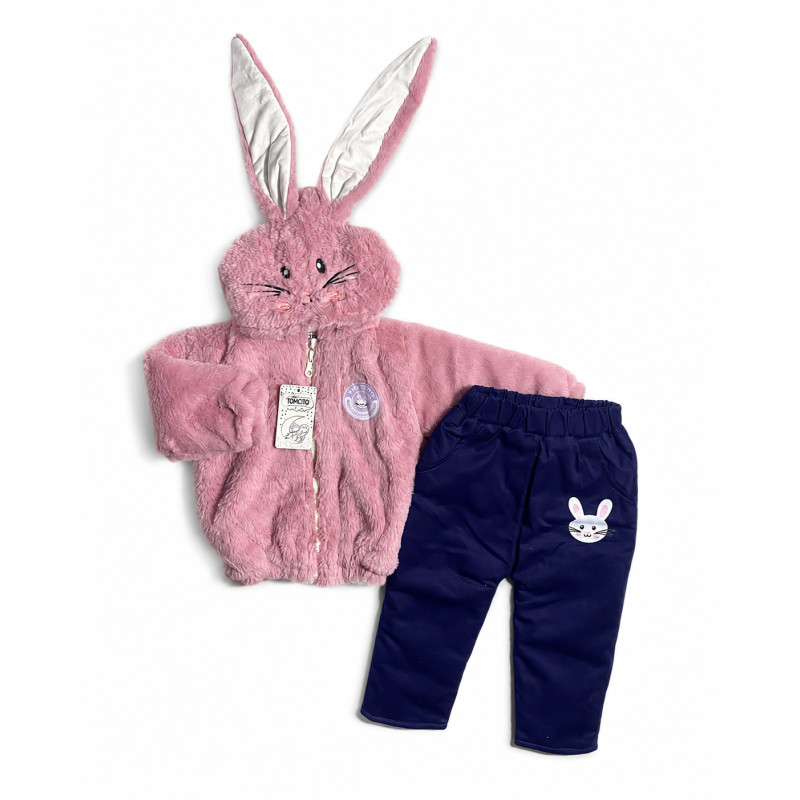 Conjunto Acolchado de Pelo de Coneja con Forro Pima y Pantalón Drill