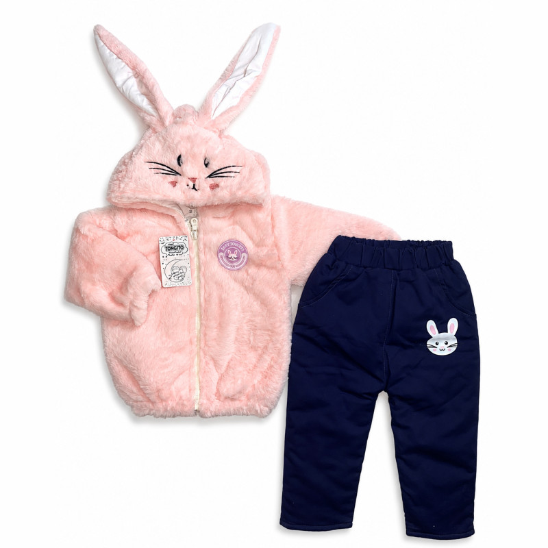Conjunto Acolchado de Pelo de Coneja con Forro Pima y Pantalón Drill