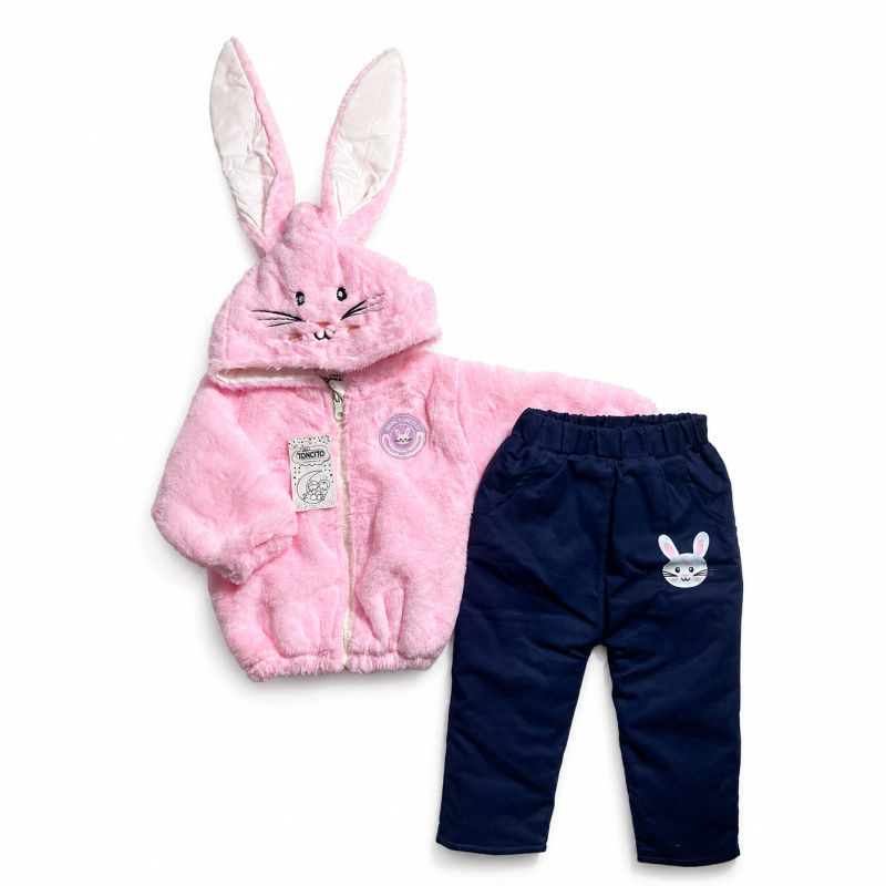 Conjunto Acolchado de Pelo de Coneja con Forro Pima y Pantalón Drill