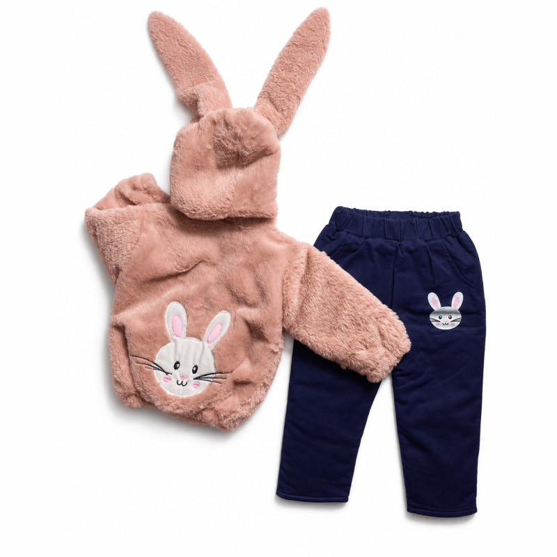 Conjunto Acolchado de Pelo de Coneja con Forro Pima y Pantalón Drill