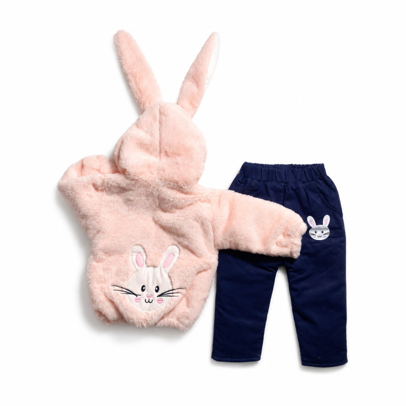 Conjunto Acolchado de Pelo de Coneja con Forro Pima y Pantalón Drill