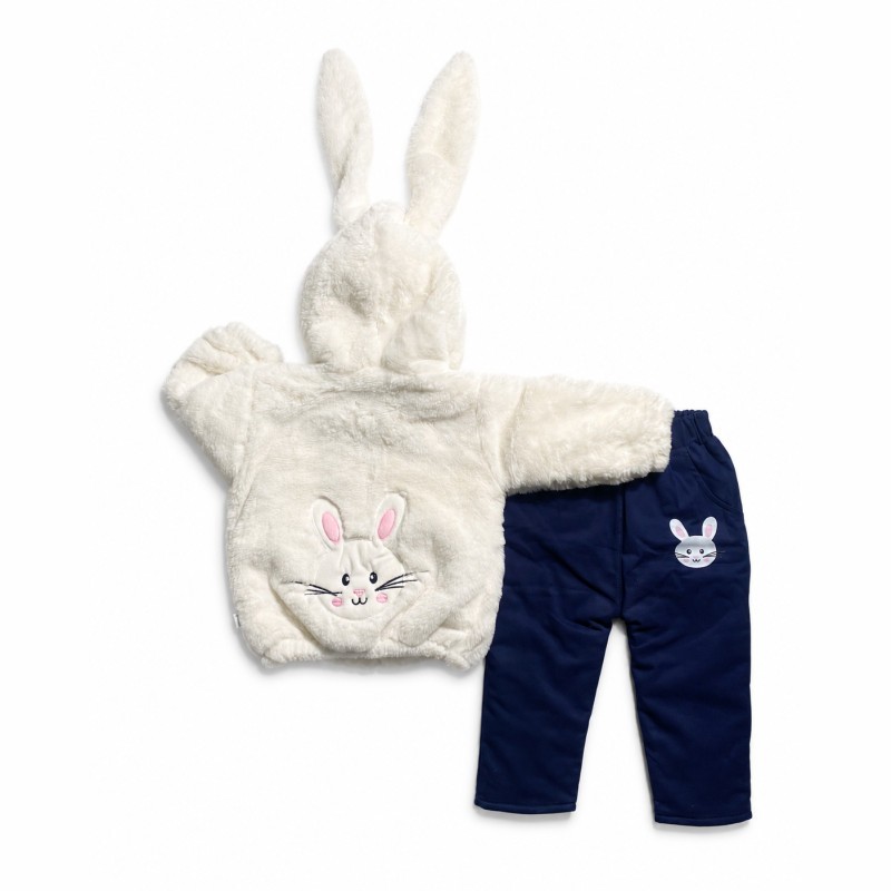 Conjunto Acolchado de Pelo de Coneja con Forro Pima y Pantalón Drill