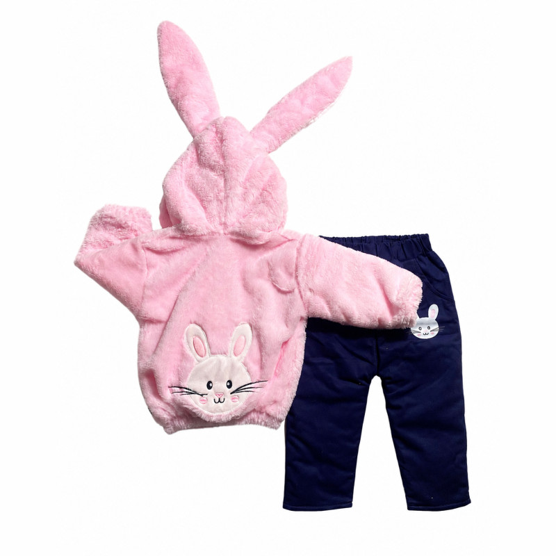 Conjunto Acolchado de Pelo de Coneja con Forro Pima y Pantalón Drill