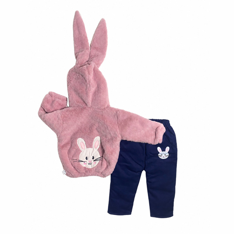 Conjunto Acolchado de Pelo de Coneja con Forro Pima y Pantalón Drill
