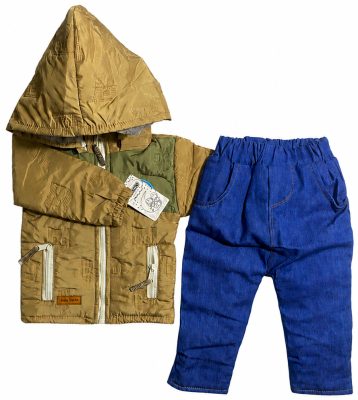 Conjunto térmico de niño con forro pima y pantalón jean