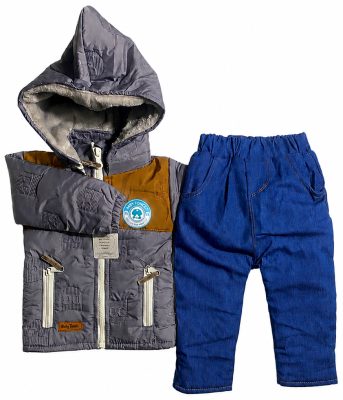 Conjunto térmico de niño con forro pima y pantalón jean