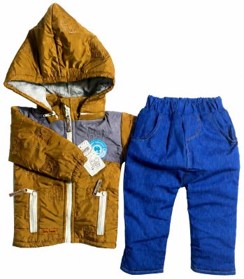 Conjunto térmico de niño con forro pima y pantalón jean