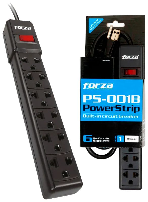 FORZA FPS-005B Supresor de Picos 6 Tomas 220V 2400W