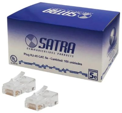 SATRA 0101040001 Conector Plug RJ45 Cat5e