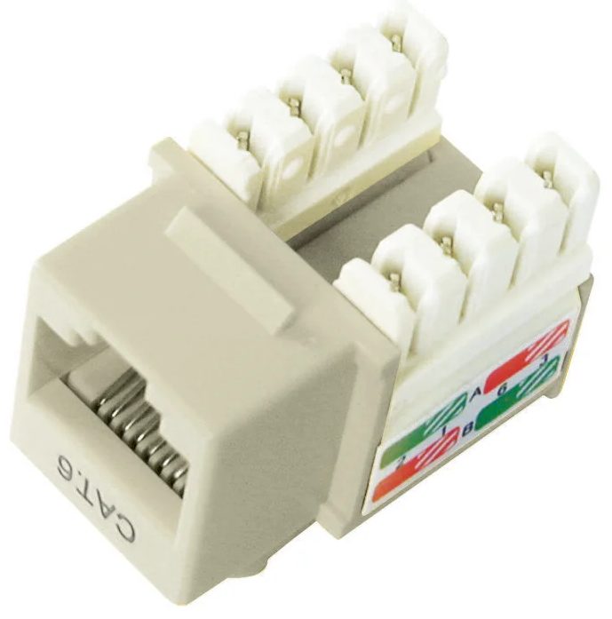 DIXON KJ8-C6-US/WHN Jack RJ45 Cat 6 de poncheo