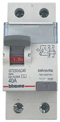 INTERRUPTOR DIFERECNIAL 2P 40AMP 30MA BTICINO