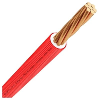 CABLE THW-90+PLUS 450/750V 10AWG ROJO | INDECO