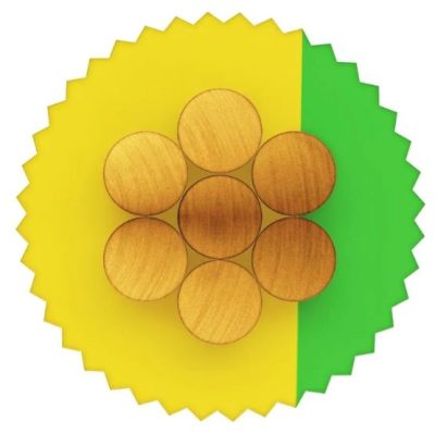 CABLE THW-90+PLUS 450/750V 10AWG VERDE/AMARILLO | INDECO