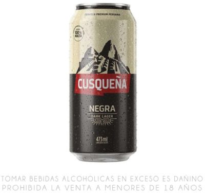 Cusqueña negra latón 475ml unidad