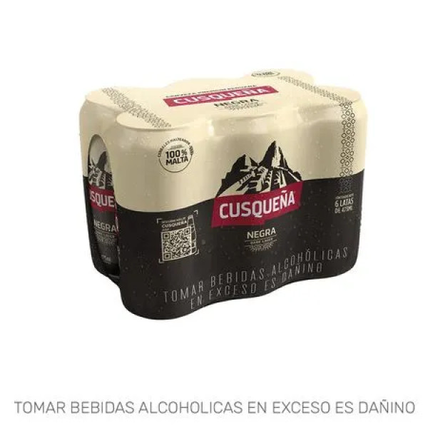 Cusqueña negra latón 475ml 1 six