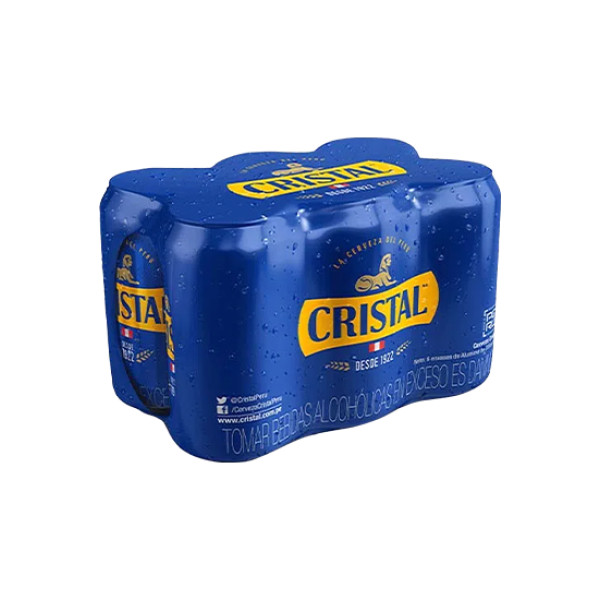 Cristal latón 475ml 1 six